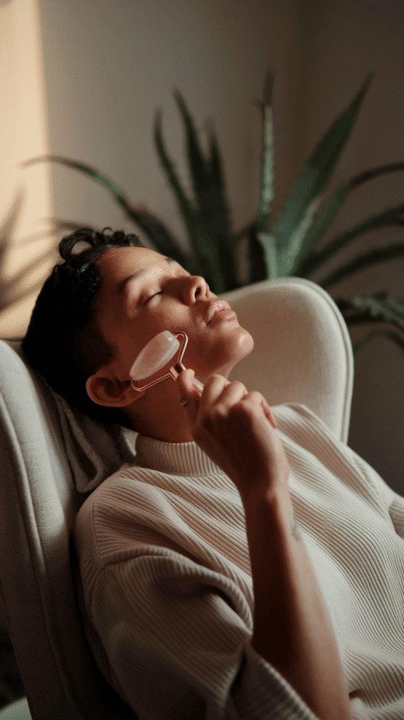 Boost circulation and melt away tension with a calming facial massage as part of your skincare routine.