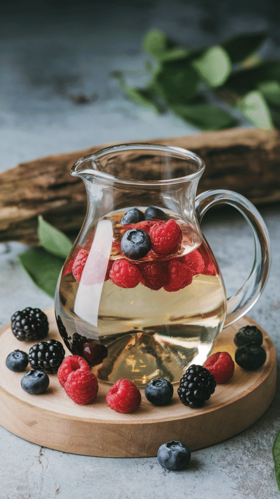 Make a pitcher of Star-Spangled Sangria to impress your guests. Dive into a fruity blend that screams summer festivities!