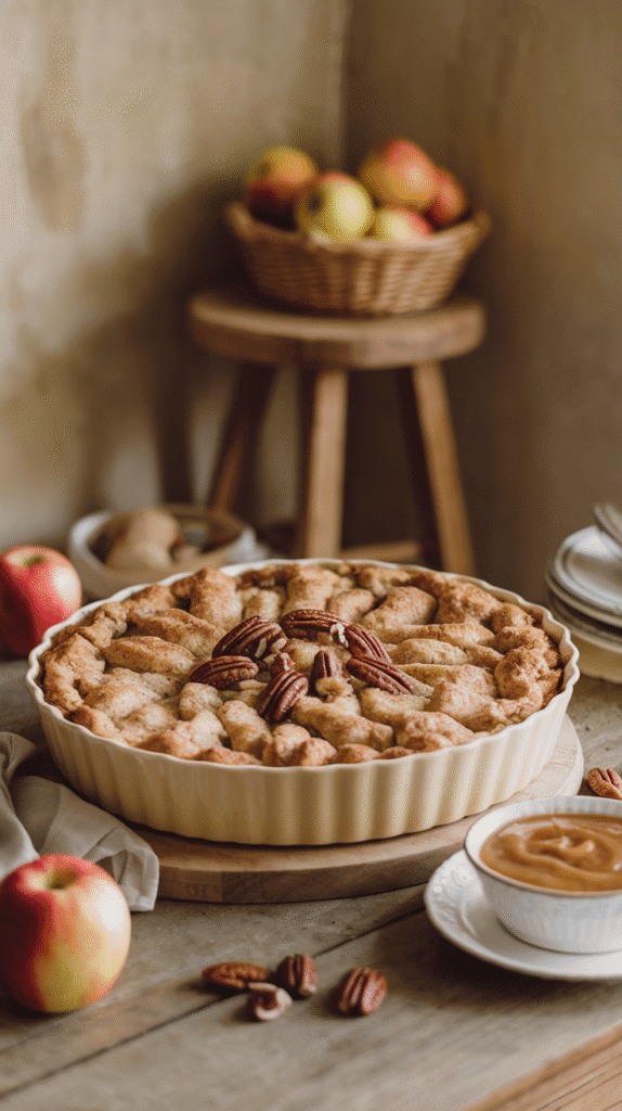 Infuse your summer with autumnal vibes through this apple and cinnamon cobbler – the perfect blend of comfort and cheer.