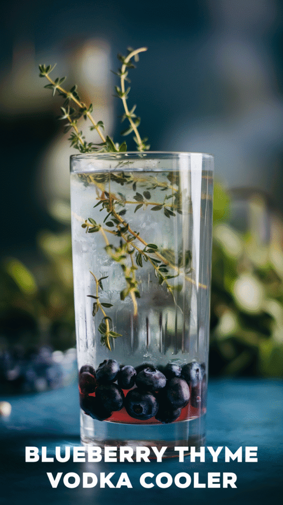 Earthy meets berry most magically. This cocktail blends juicy blueberries with fresh thyme for a uniquely herbaceous and refreshing taste.