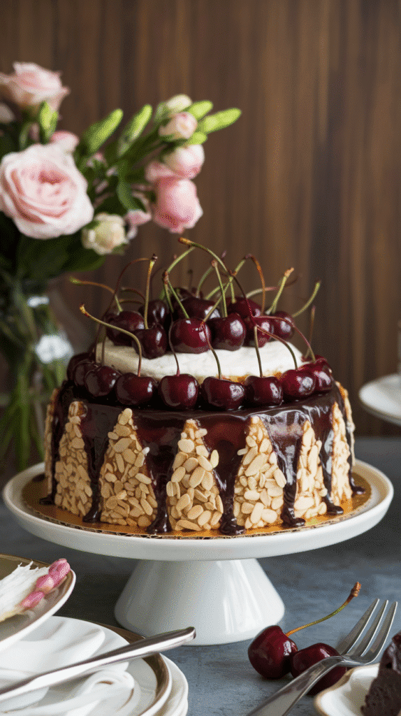 Indulge in a lavish dessert with this Cherry Almond Dump Cake, where rich flavors and minimal effort come together beautifully.