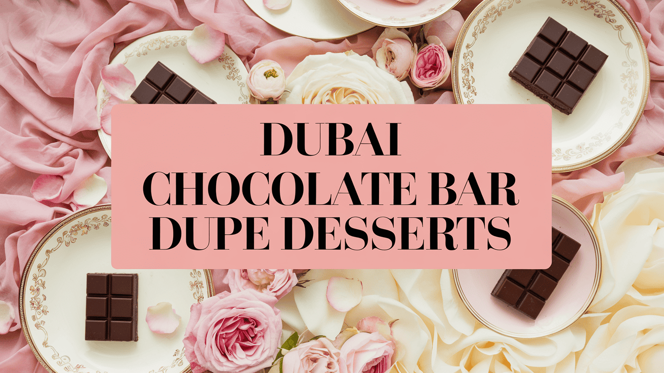 Dubai Chocolate Bar Dupe Desserts