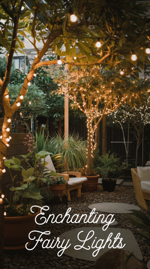 Transform your garden into a starry haven with enchanting fairy lights that bring a magical glow to any outdoor space.