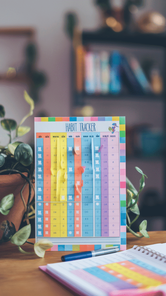 Track your daily wins with a habit tracker journal. Discover the satisfaction of marking off those daily achievements.