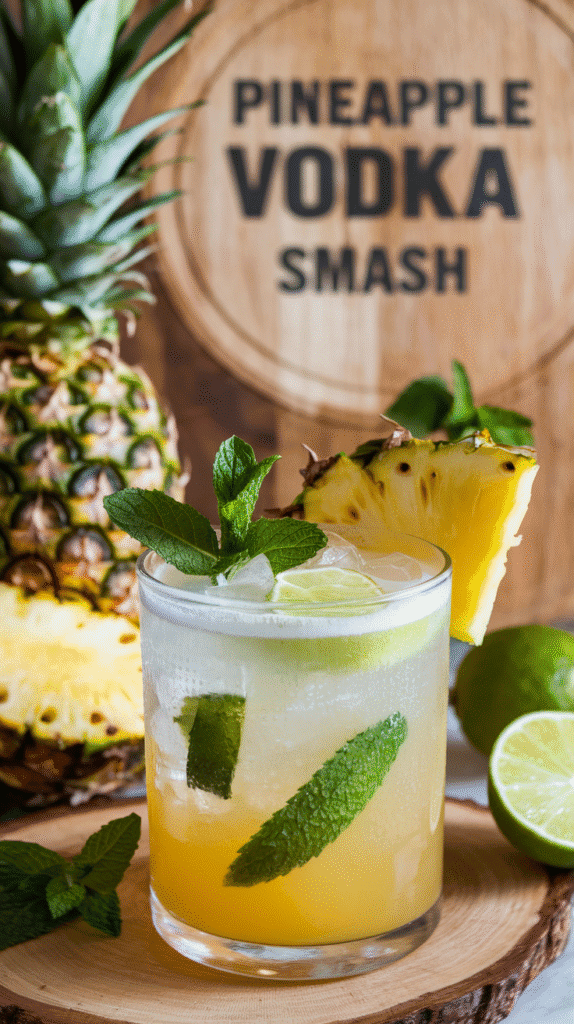 Tropical vibes in every sip. Juicy pineapple and zesty lime come together in this fruity, beachy smash that screams vacation.