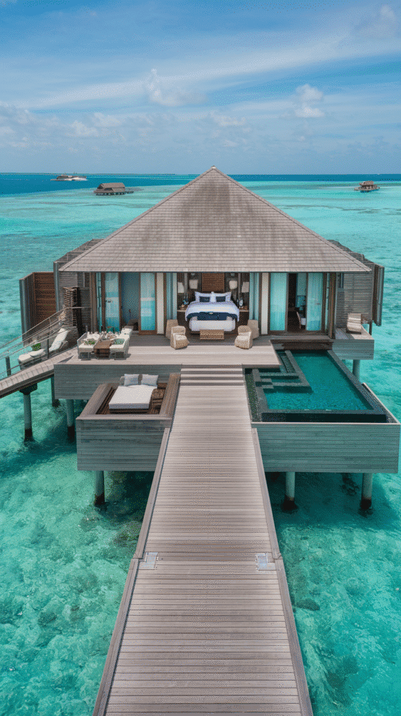 Experience eco-friendly paradise at Soneva Fushi in the Maldives, where luxury meets sustainable living.