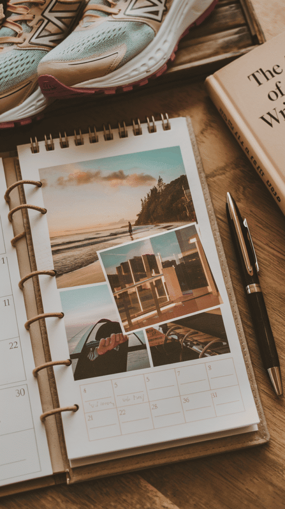 Blend inspiration with practicality by creating a vision board calendar. Perfect for dreamers with a planner's heart. DIY Goal Tracking