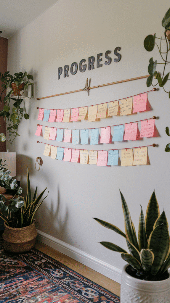 Keep your goals in sight with a vibrant and engaging wall progress chart. A daily visual reminder of your milestones.