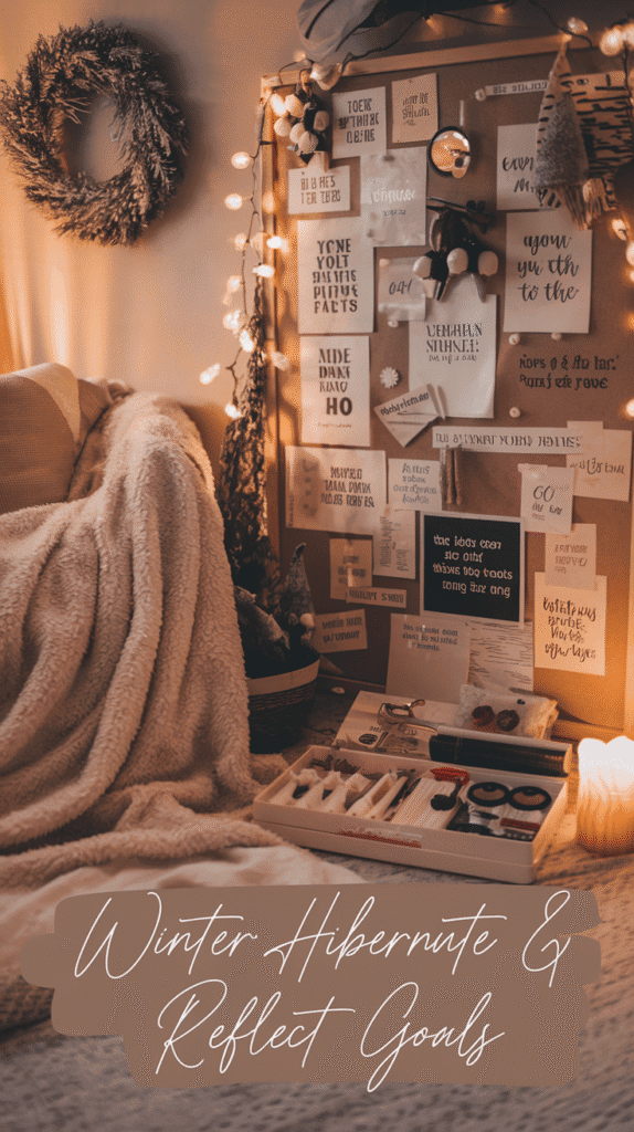 Get cozy this winter by focusing on rest, reflection, and new hobbies with these calming goal ideas.