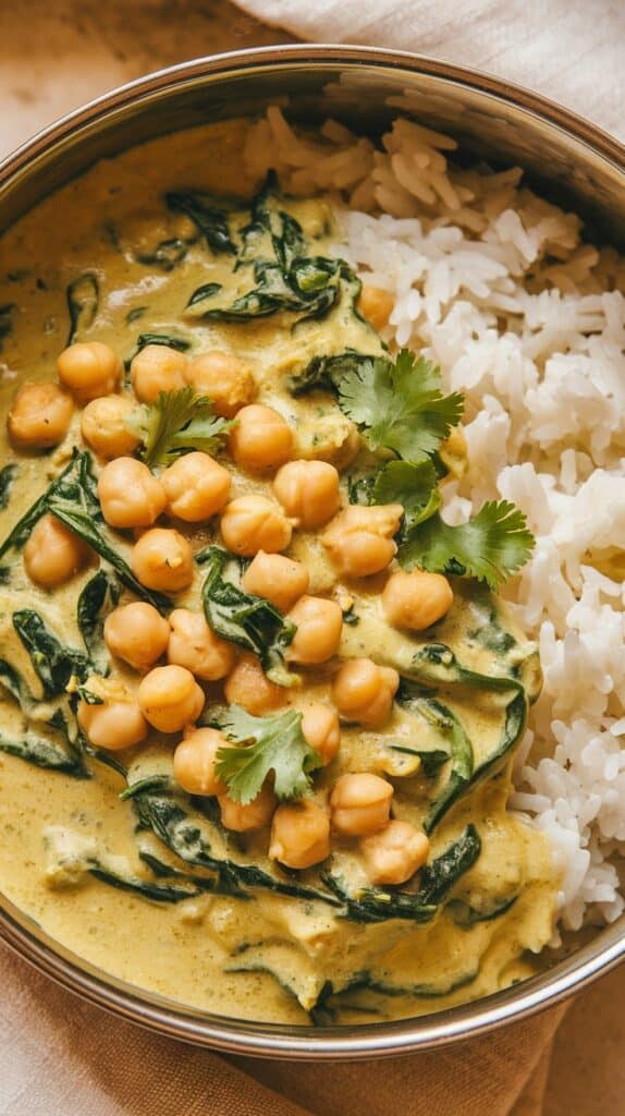 Chickpea Spinach Curry