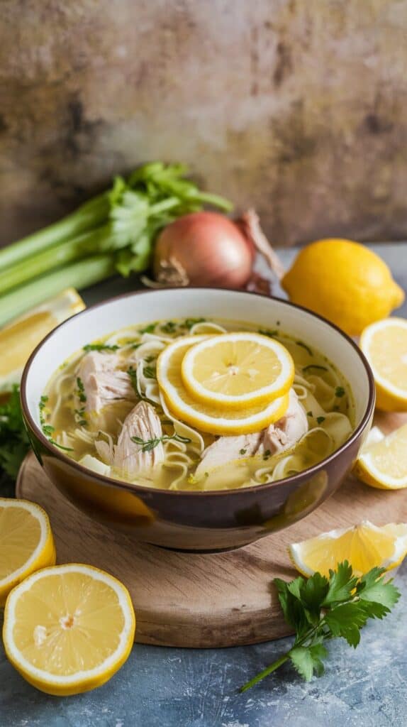 One-Pot Cozy Soups: Greek Lemon Chicken Soup (Avgolemono)