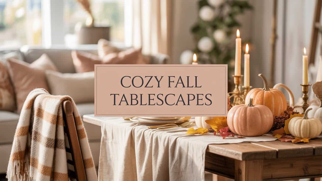 Cozy Fall Tablescapes: Pumpkins, Plaids & Candlelight