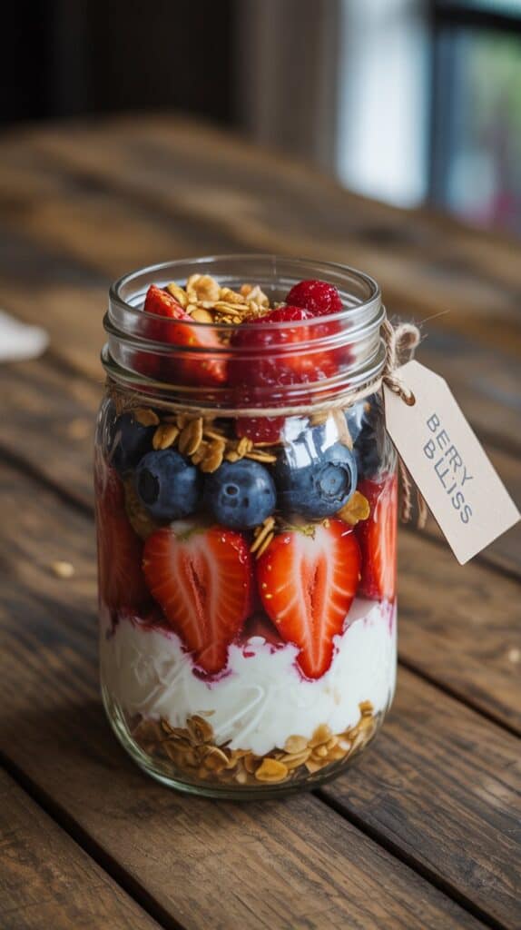Greek yogurt is naturally high in protein, and when paired with crunchy granola and juicy berries, it becomes a balanced breakfast that feels indulgent without being heavy.