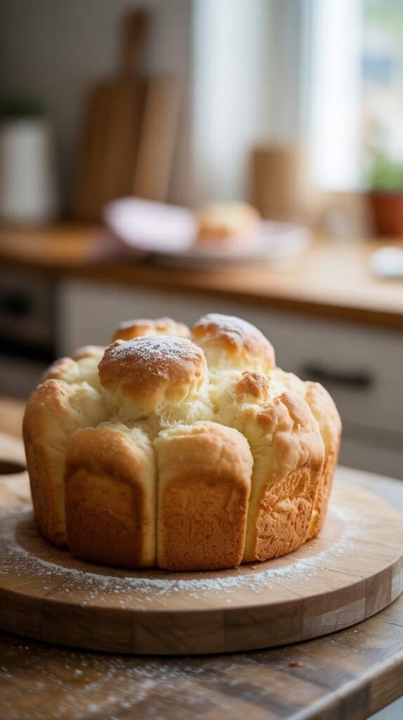 A pastel-colored puff that looks like a dream cloud—crisp on the outside, marshmallow-soft inside.