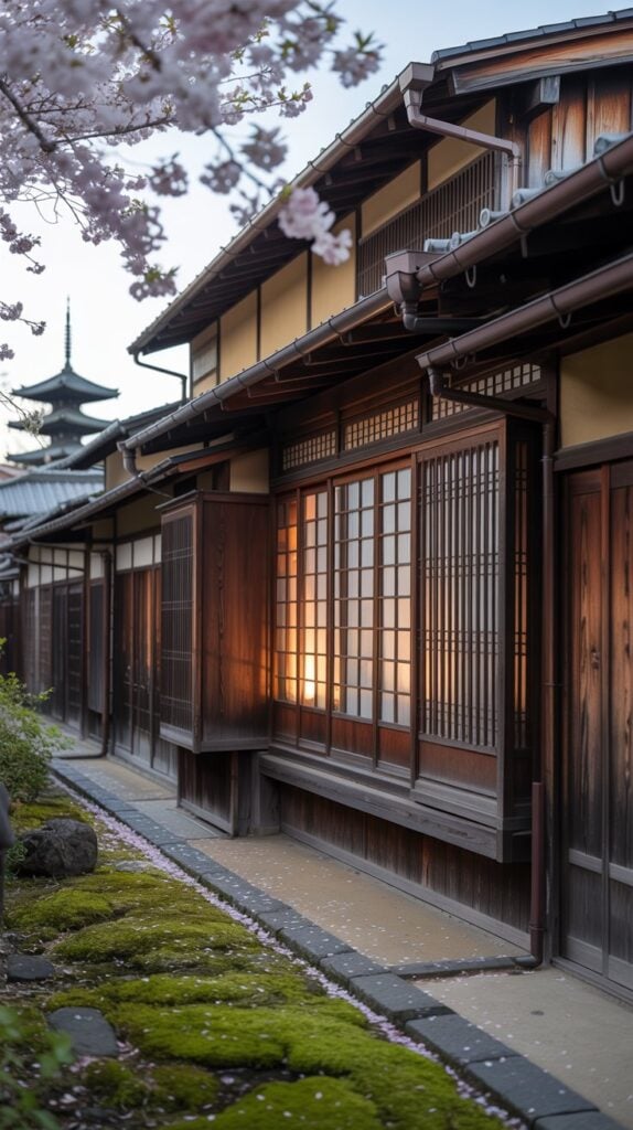 Sipping matcha while gazing at snow-covered temple roofs, with steam rising from your tea.