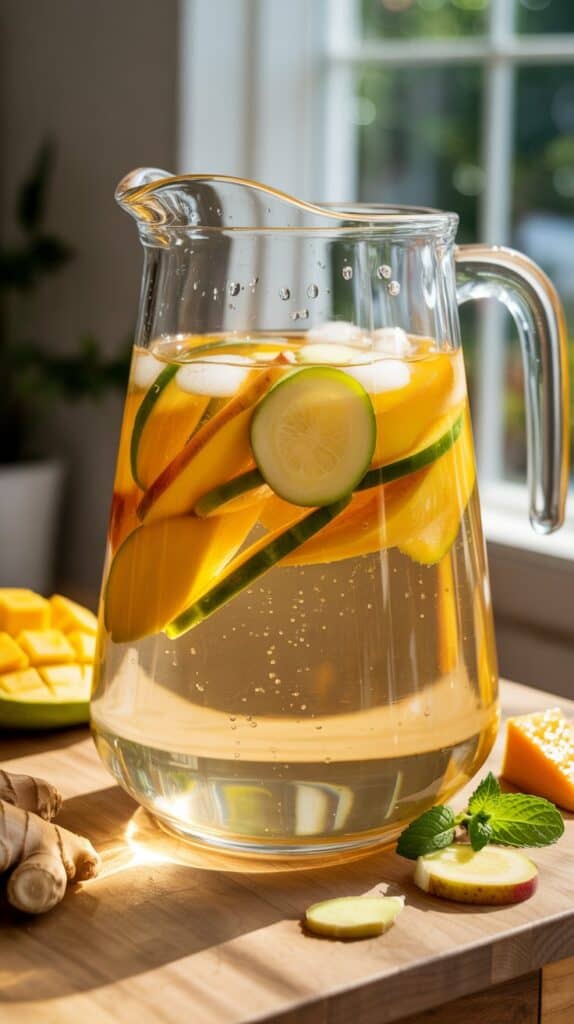 Fruit-Infused Water Recipes: A metabolism-boosting infusion that’s both warming and tropical.