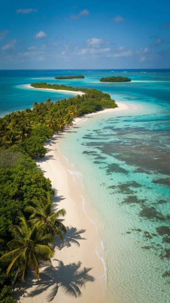 Hidden Coastal Escapes in Central America: Wading through shallow turquoise waters to your own private islet with nothing but the sound of gentle waves.