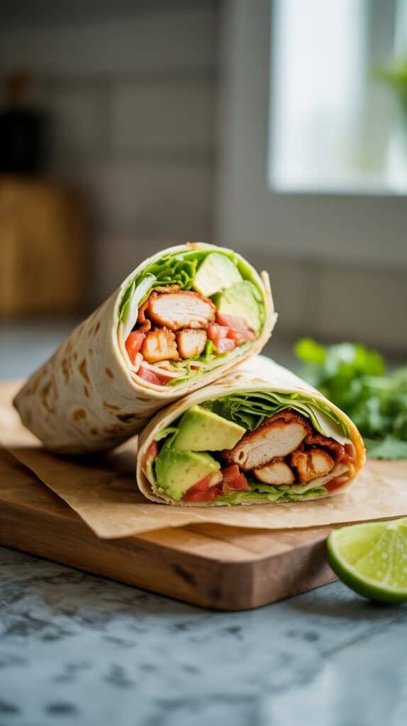 Viral TikTok-Inspired Recipes: A golden, crispy wrap bursting with melted cheese and colorful fillings, folded neatly into handheld perfection.