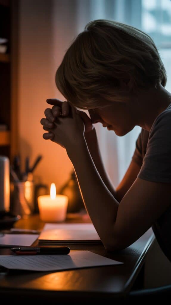 You’re at your desk, a small candle flickering nearby, replaying a situation in your mind. Then you grab your journal and write: "They haven't replied"